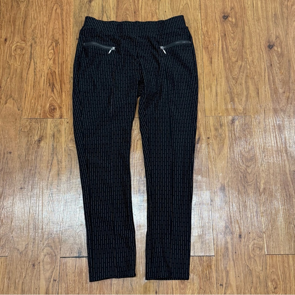 Brand, Mari Petite, Women’s, Black/White Striped Pants, Size Petite Medium